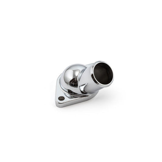 Carcasa del termostato de 45 grados para Chevy SBC 350 (1968-86), cuello de agua cromado