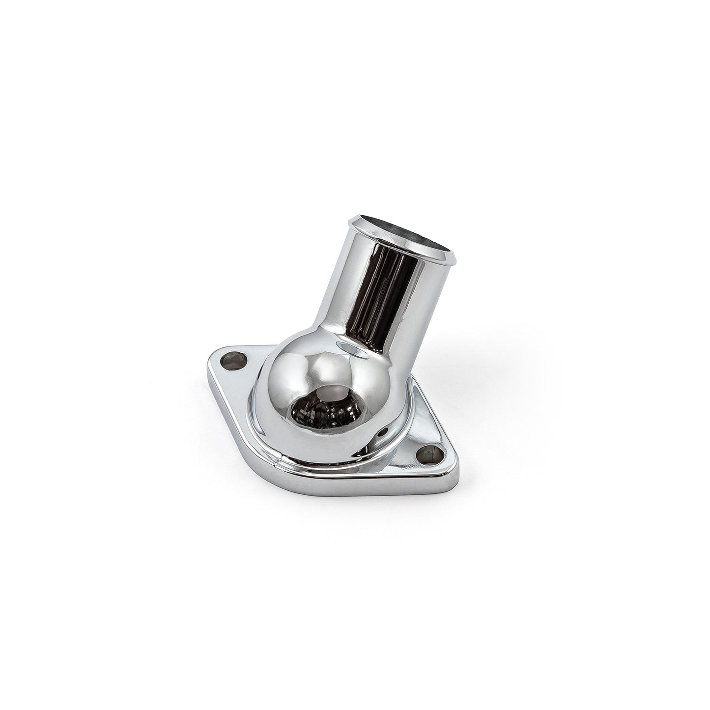 Carcasa del termostato de 45 grados para Chevy SBC 350 (1968-86), cuello de agua cromado