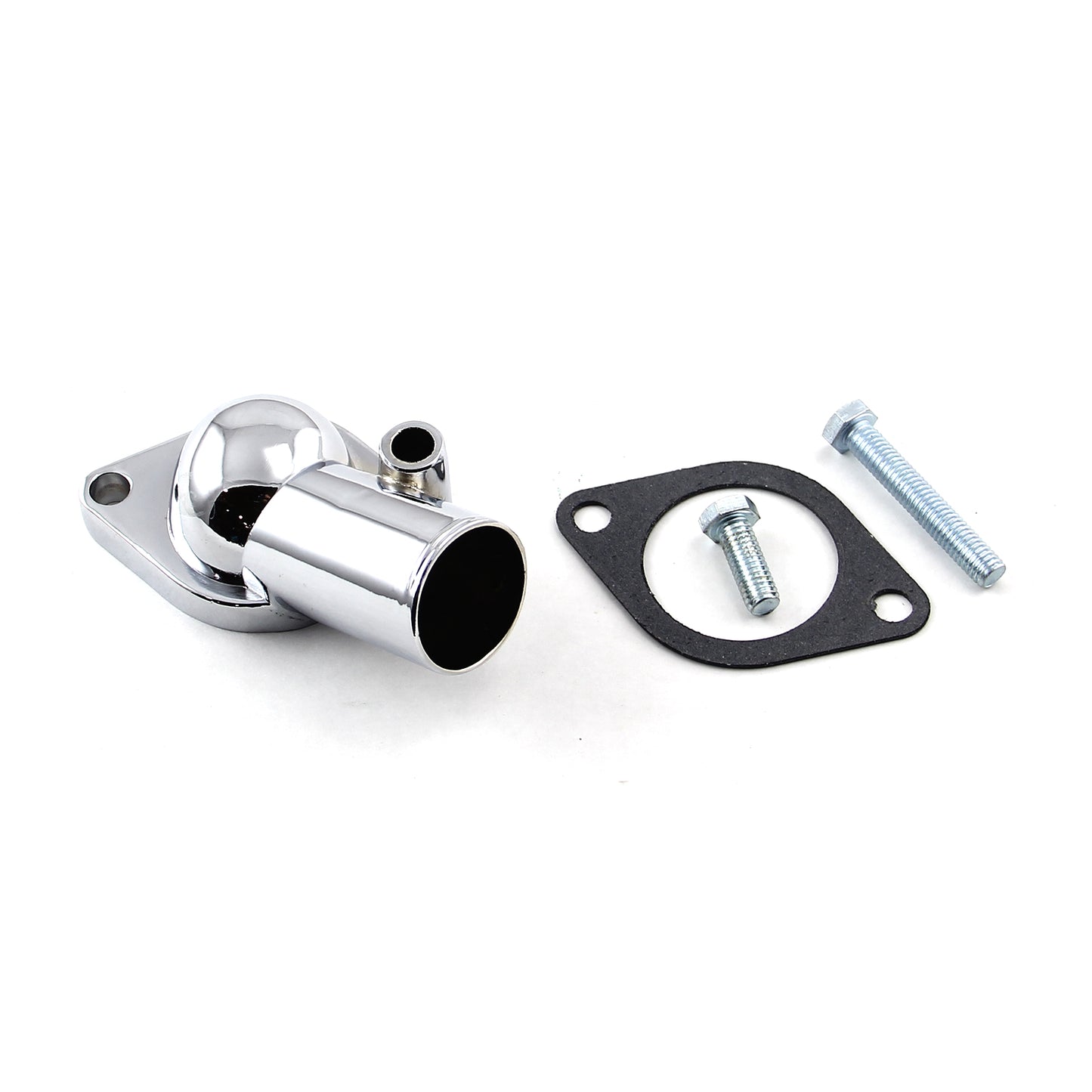 Carcasa del termostato de 15 grados para Chevy SBC 350 (1968-86), cuello de agua cromado