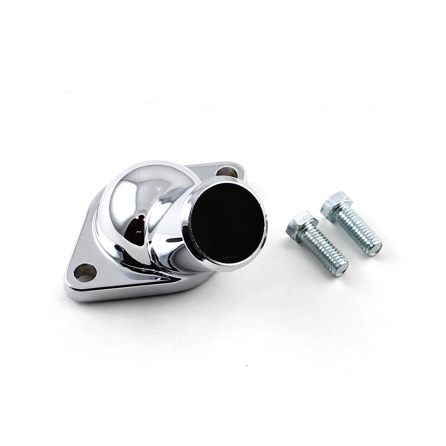 Junta tórica para carcasa de termostato Chevy SBC 350 1968-86, cuello de agua cromado
