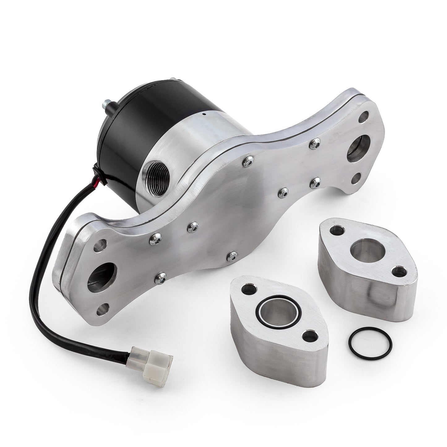 Bomba de agua eléctrica Chevy BBC 454 Slimline de 40+ GPM pulida