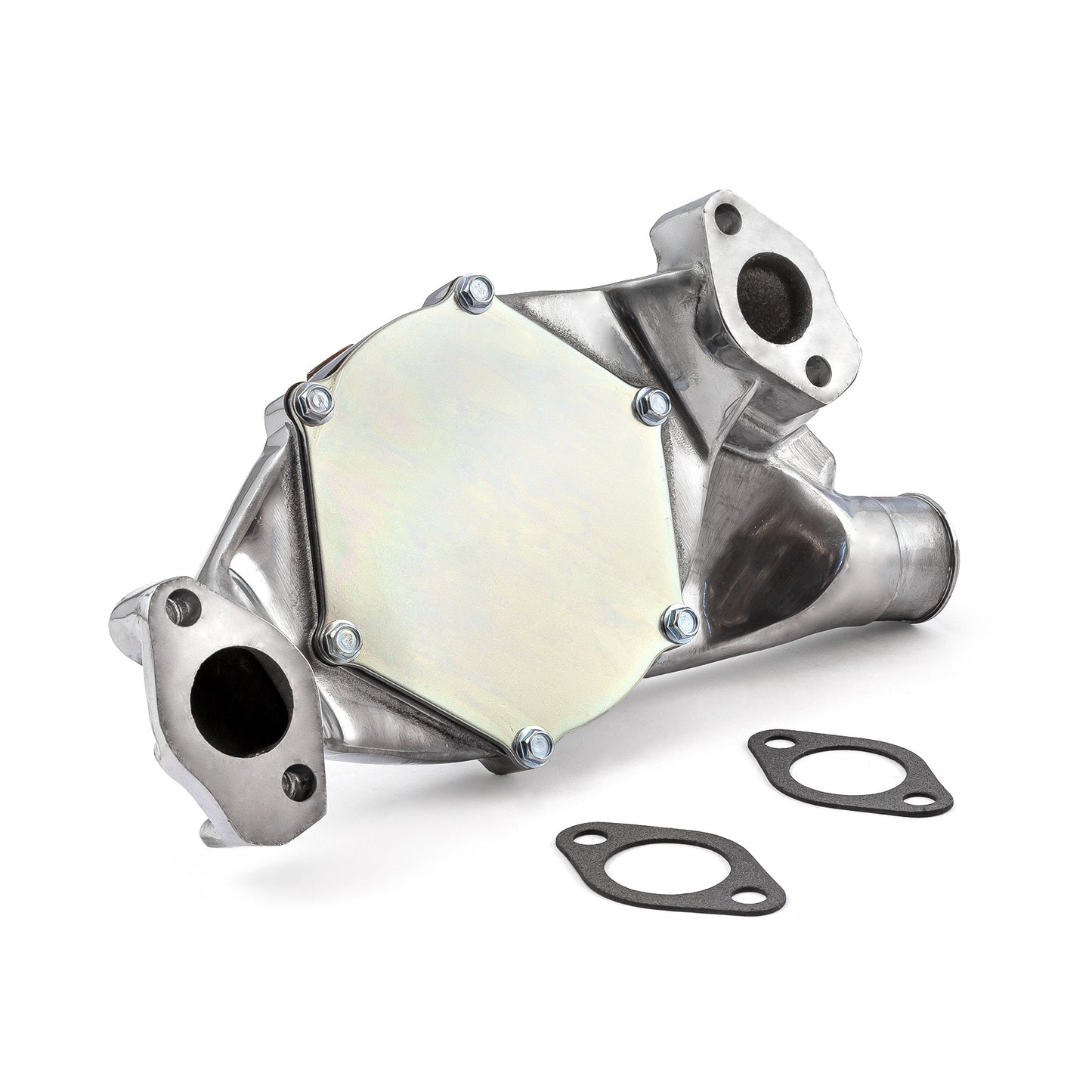 Bomba de agua corta de aluminio pulido de alto volumen para Chevy BBC 454