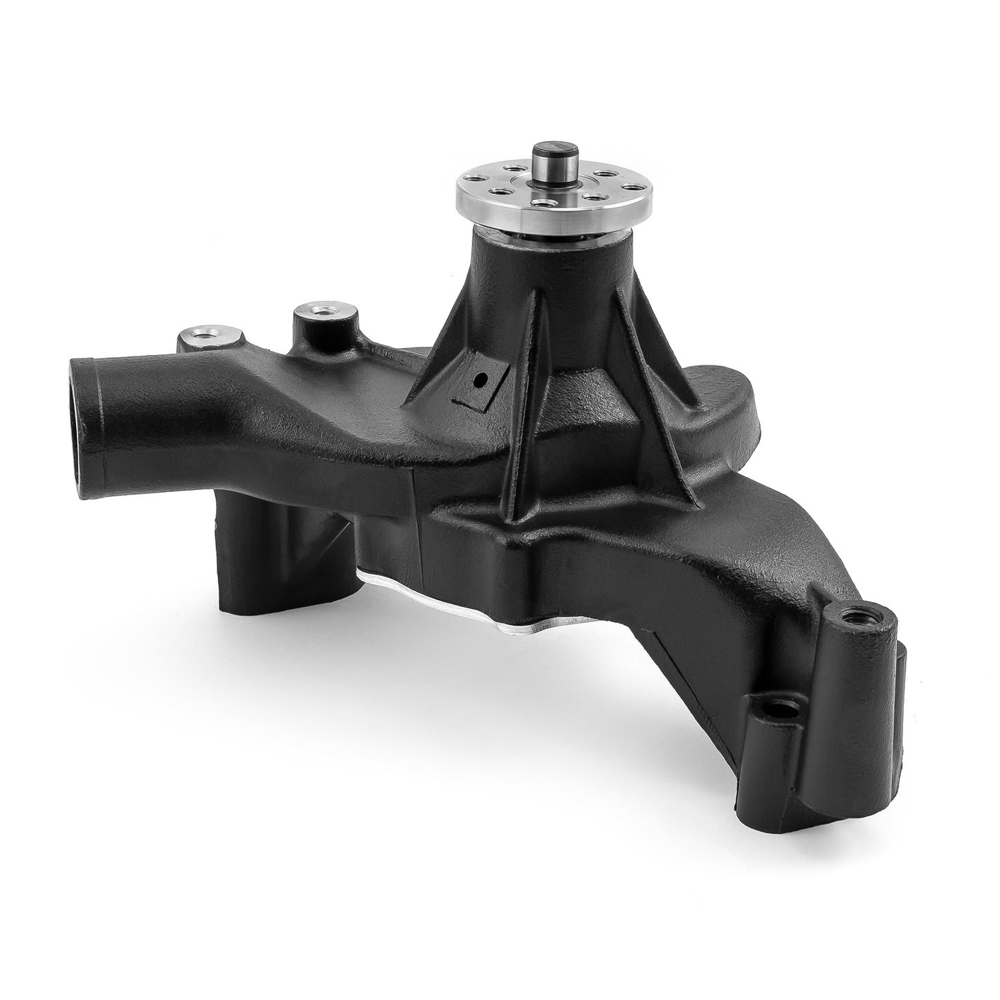 Bomba de agua larga de aluminio de alto volumen Chevy BBC 454, color negro