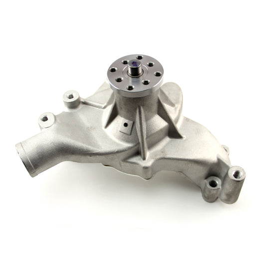 Bomba de agua larga de aluminio de alto volumen Chevy BBC 454 satinada