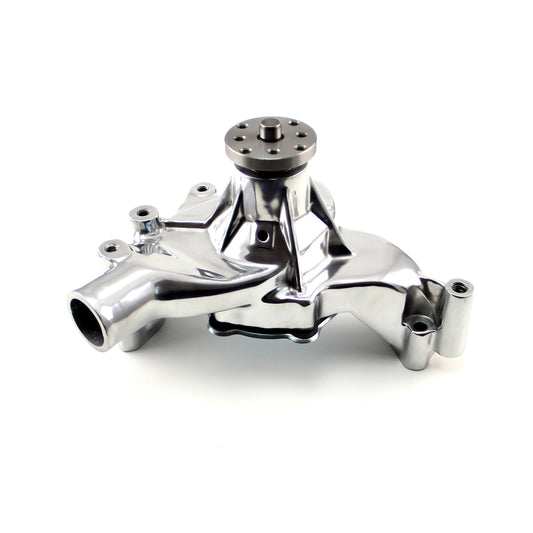 Chevy BBC 454 High Volume Aluminum Long Water Pump Chrome