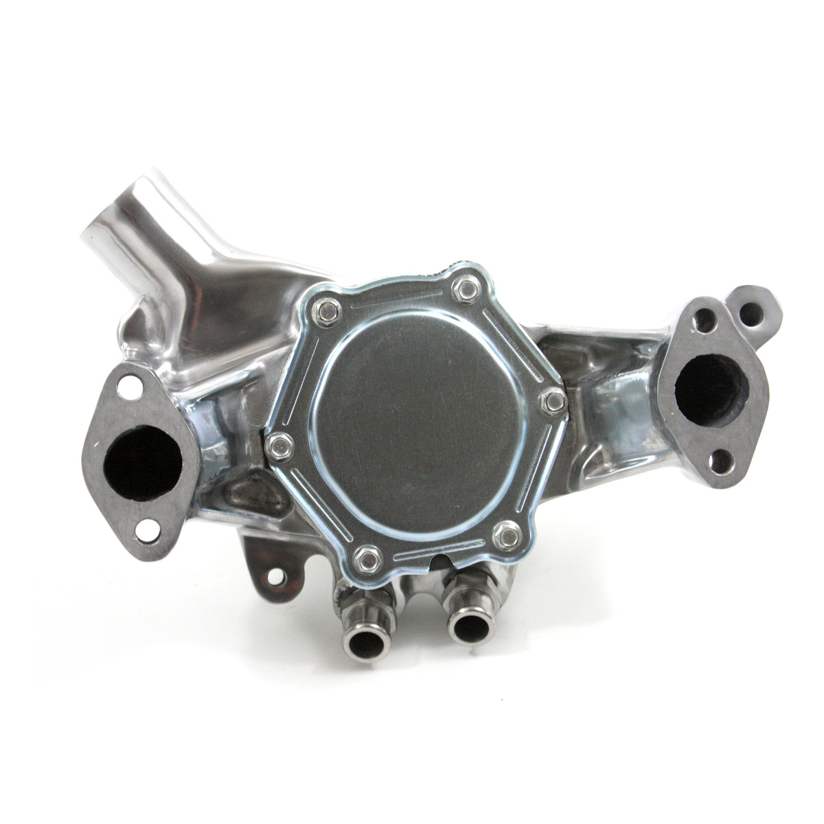 Bomba de agua larga de aluminio de alto volumen Chevy BBC 454 cromada