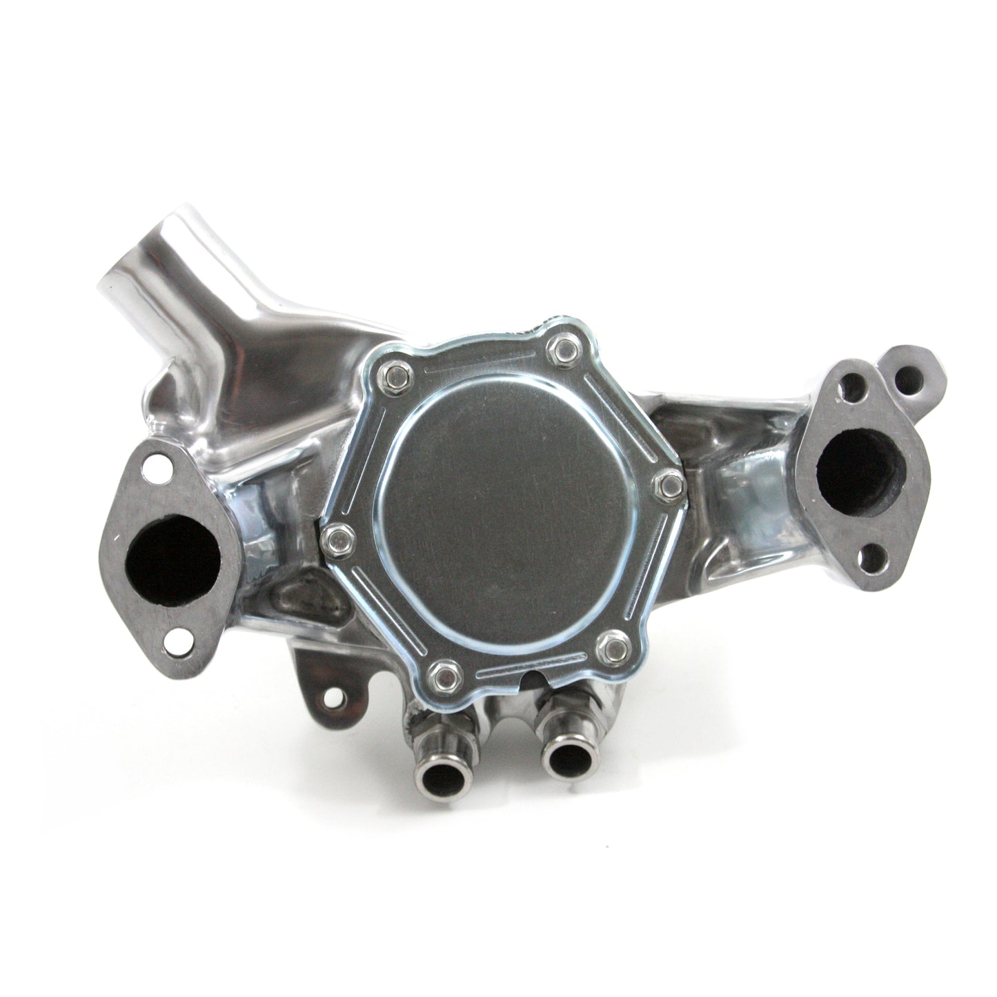 Bomba de agua larga de aluminio pulido de alto volumen para Chevy BBC 454