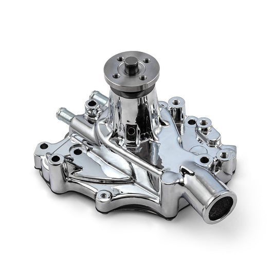 Bomba de agua del lado del conductor de aluminio de alto volumen Ford SB 289 302 351 Windsor, cromada