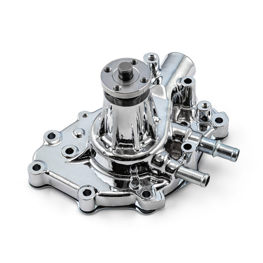 Ford SB 289 302 351 Windsor High Volume Aluminum Passenger Side Water Pump Chrome