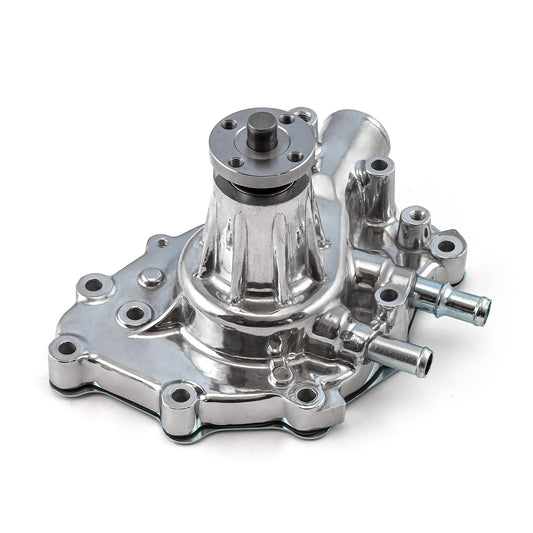 Bomba de agua para el lado del pasajero de aluminio de alto volumen Ford SB 289 302 351 Windsor pulida