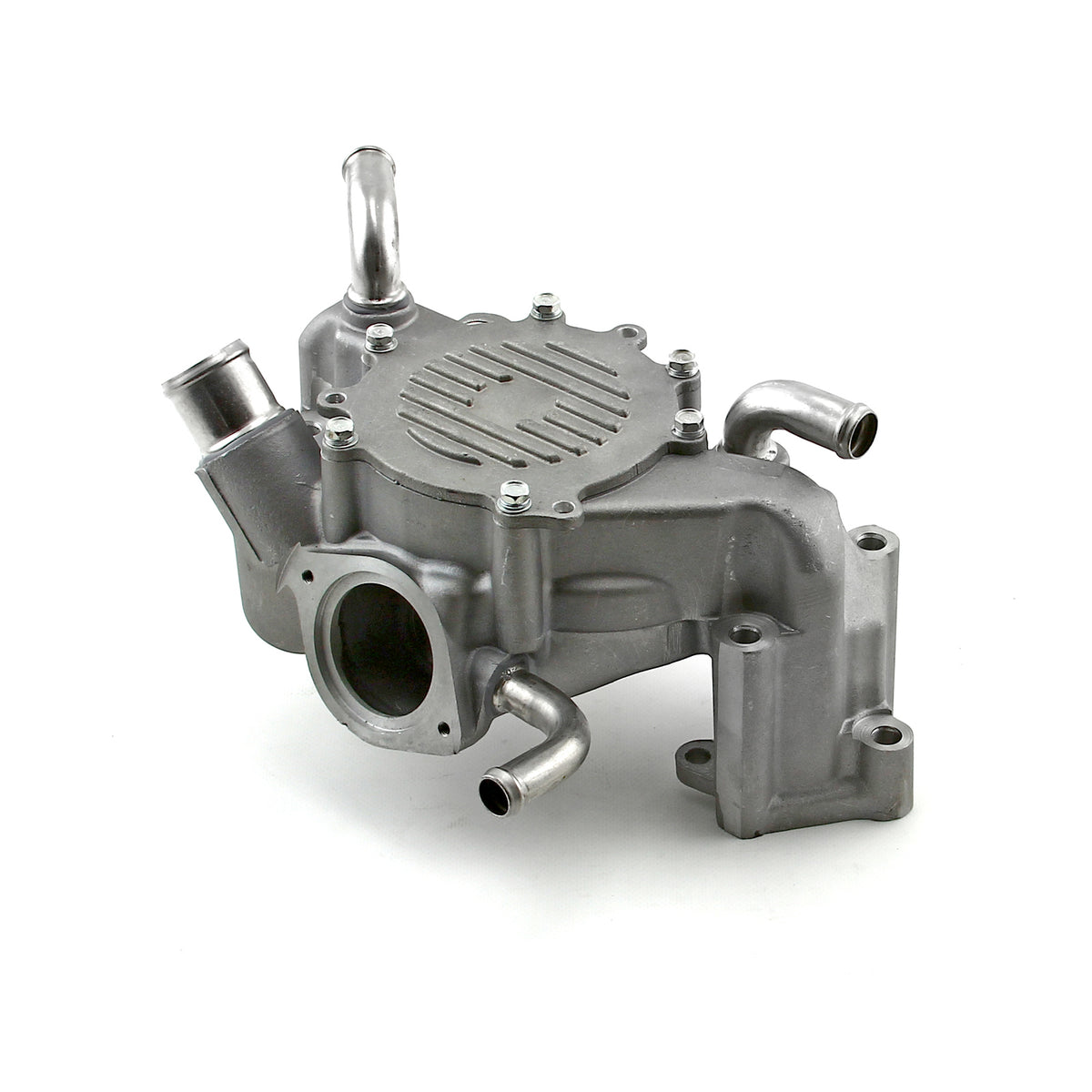 Bomba de agua de aluminio satinado de alto volumen para Chevy SBC 350 Lt1 1993-94