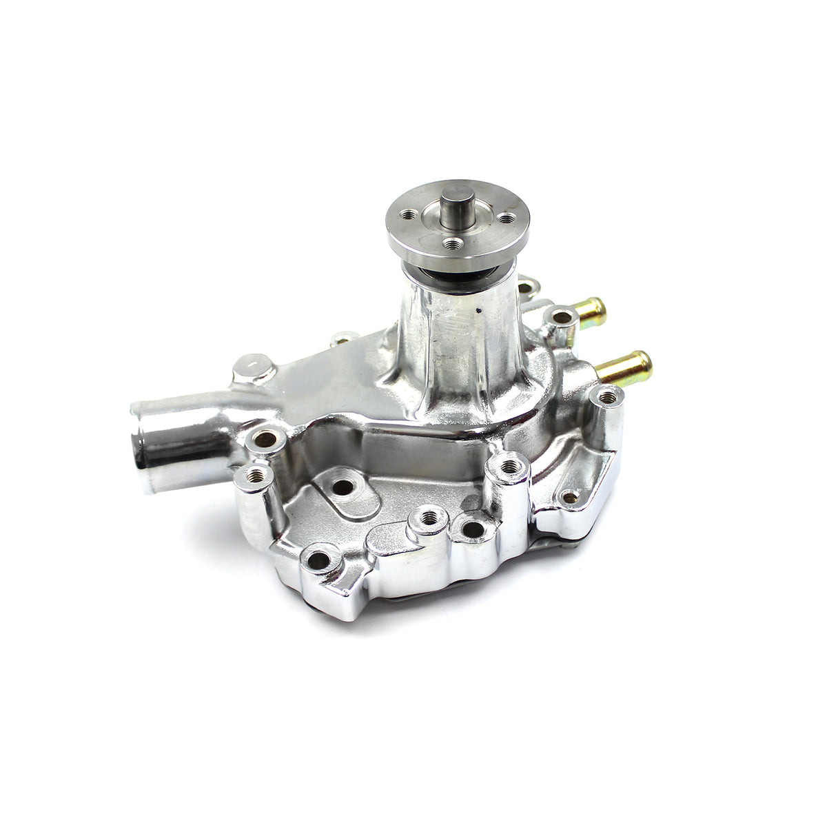 Bomba de agua Ford SB 289 302 351 Windsor de aluminio de alto volumen, lado del conductor, pulida