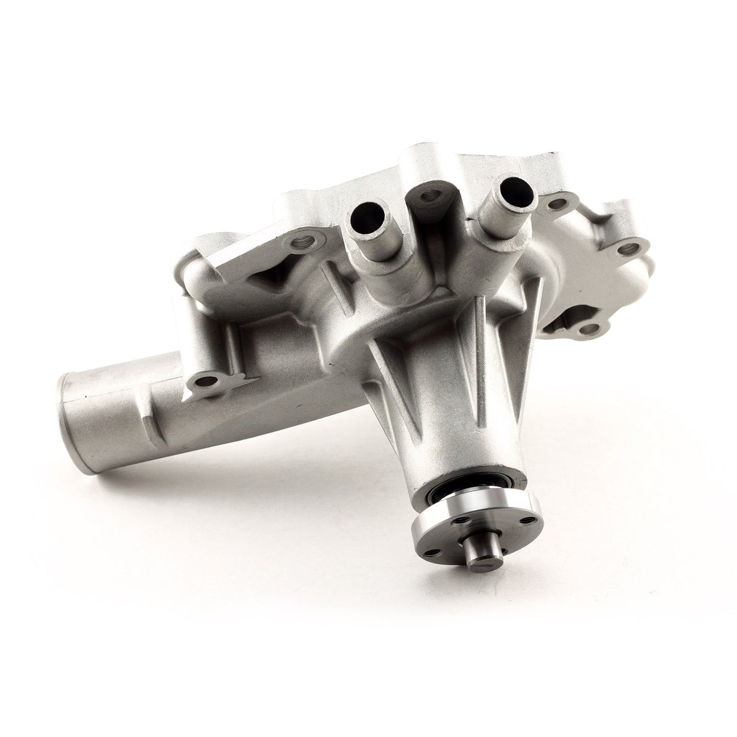 Bomba de agua corta de aluminio de alto volumen Oldsmobile Satinada