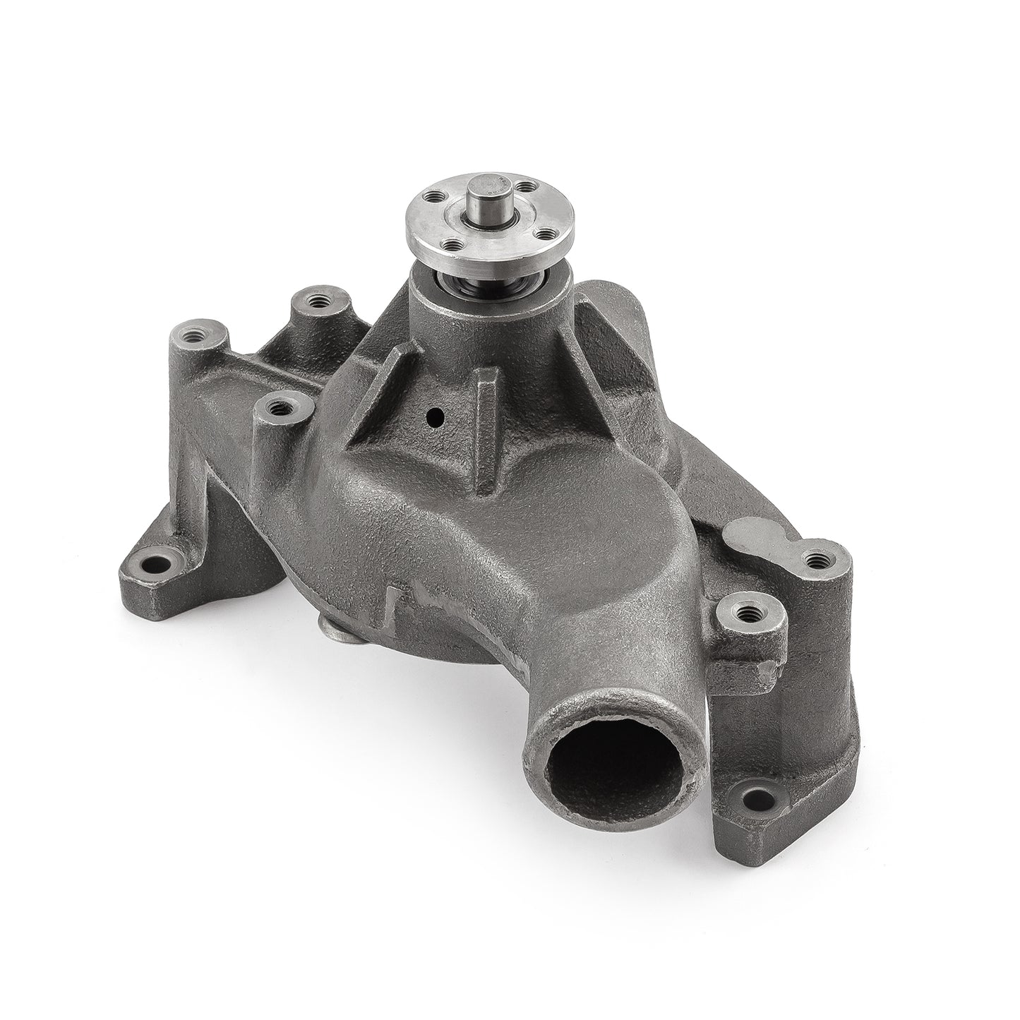 Bomba de agua larga de hierro fundido de alto volumen Chevy SBC 350 Satinada