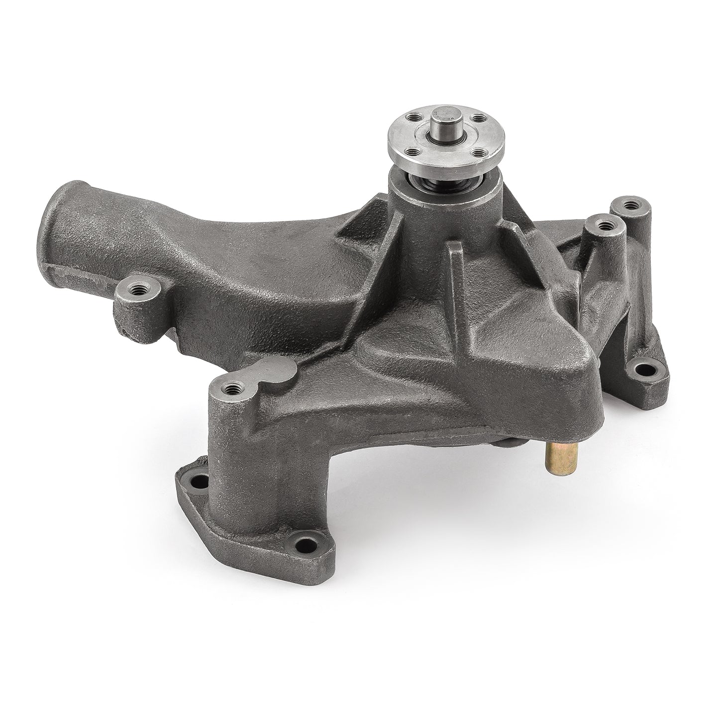 Bomba de agua larga de hierro fundido de alto volumen Chevy SBC 350 Satinada