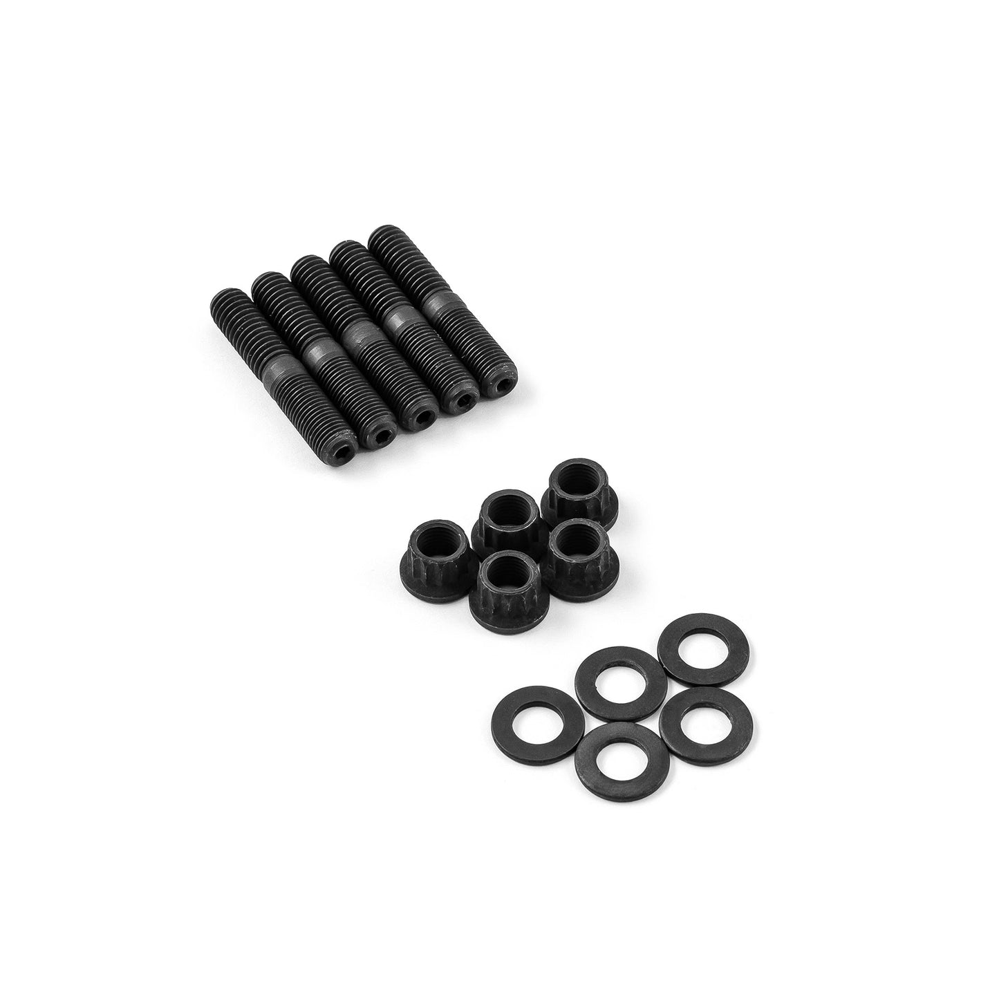 Kit de pernos de soporte de piñón Ford de 9 pulgadas y 3/8 pulgadas, 12 puntas, con óxido negro