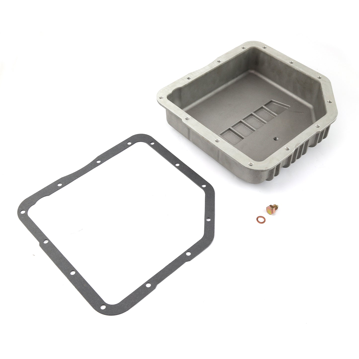 Cárter de aceite de transmisión de aluminio fundido GM Turbo TH350 Speedmaster de capacidad extra