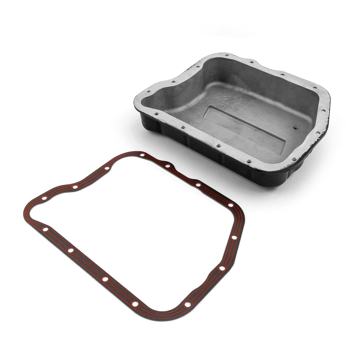 Cárter de aceite de transmisión de aluminio fundido Chrysler Torqueflite 727, color negro