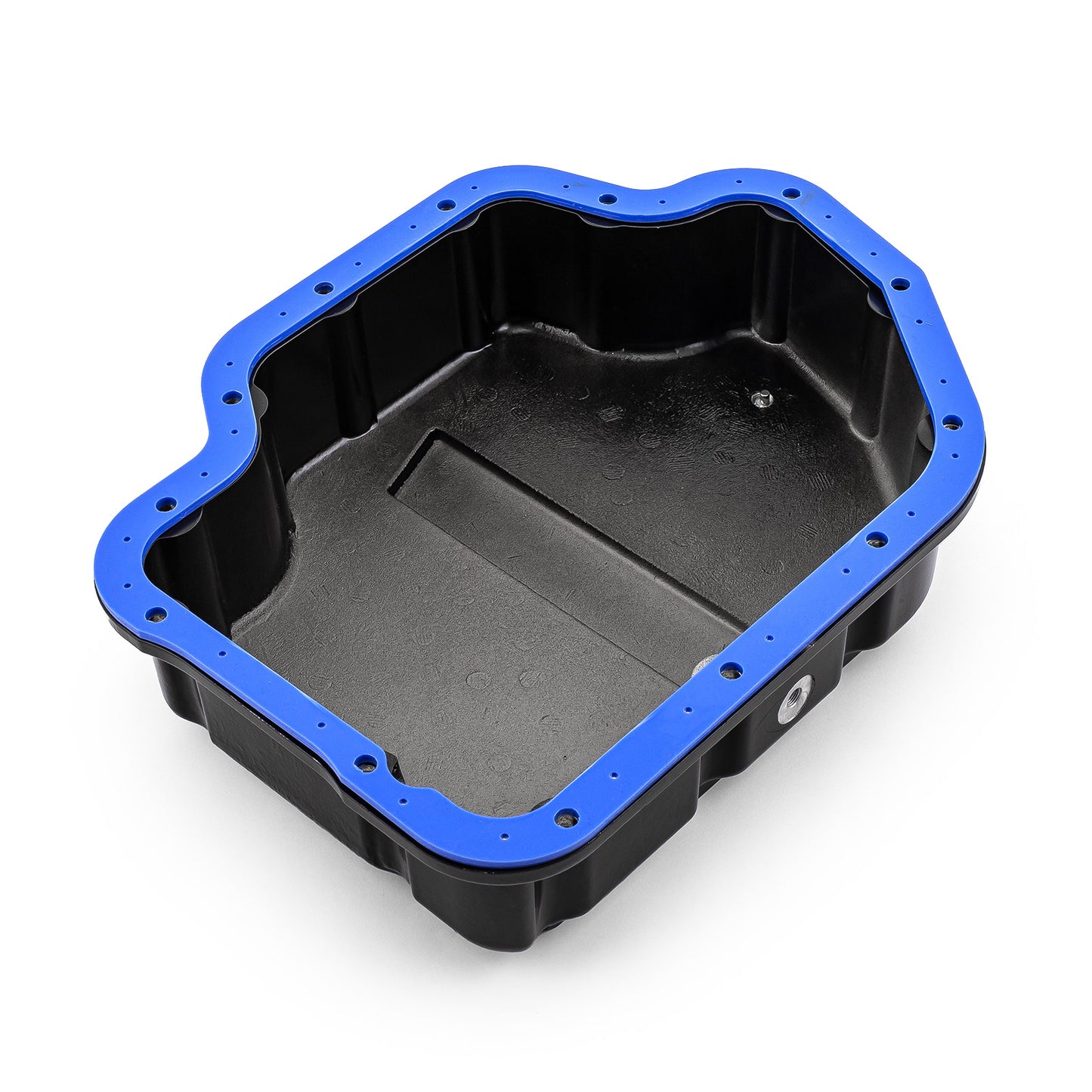 Cárter de aceite de transmisión de alto volumen de aluminio Turbo 400 TH400 con aletas fundidas en negro