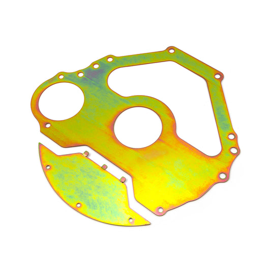 Placa sándwich de carcasa de campana a bloque de motor Ford 157T con placa de inspección