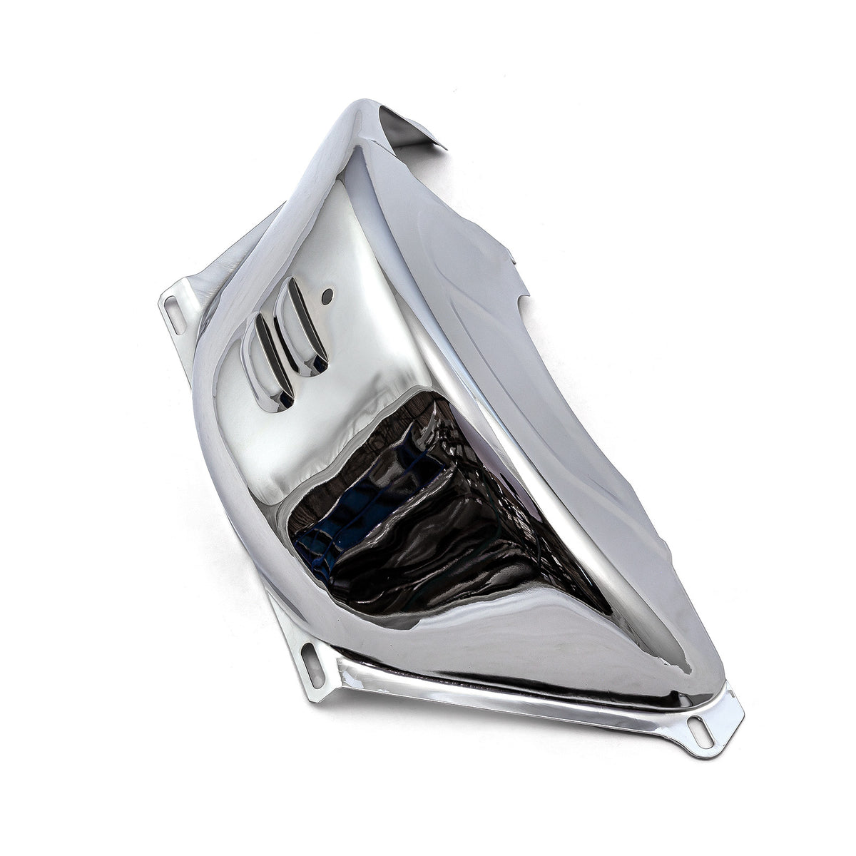 Cubierta antipolvo cromada para volante de inercia Chevy GM Turbo Th350 400 (ranura de arranque de 2 7/8")