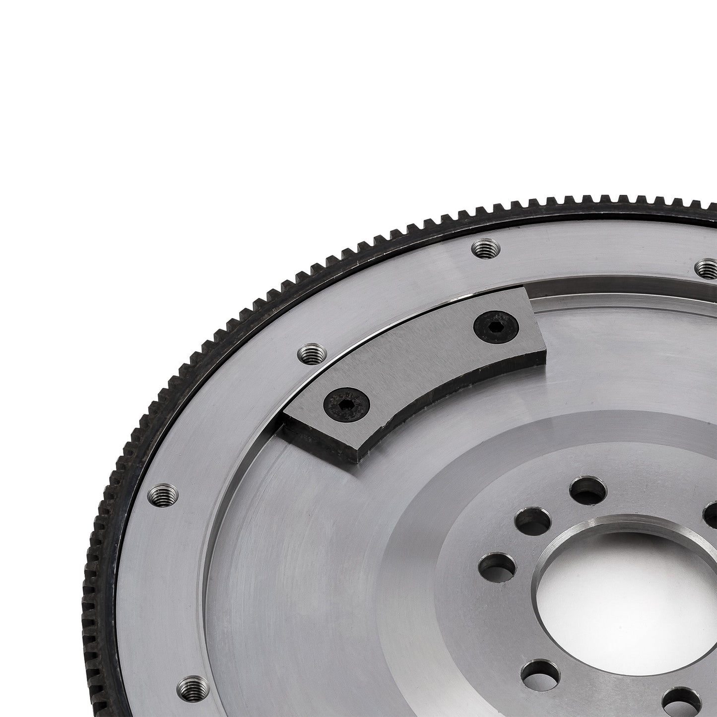 Volante de inercia SFI de acero billet, balanceado externo, 11" y 168 dientes, para Chevy BBC 454, 2 piezas, RMS