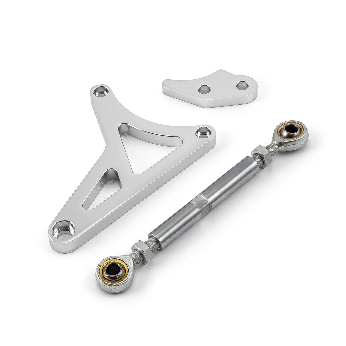 Kit de soporte de alternador de montaje alto de aluminio pulido Ford SB 289 302 Windsor