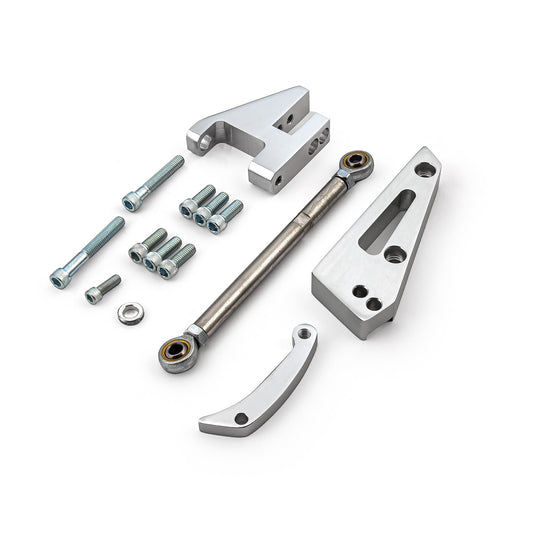 Kit de soporte de alternador de aluminio pulido para bomba de agua corta Chevy SBC 350 Swp