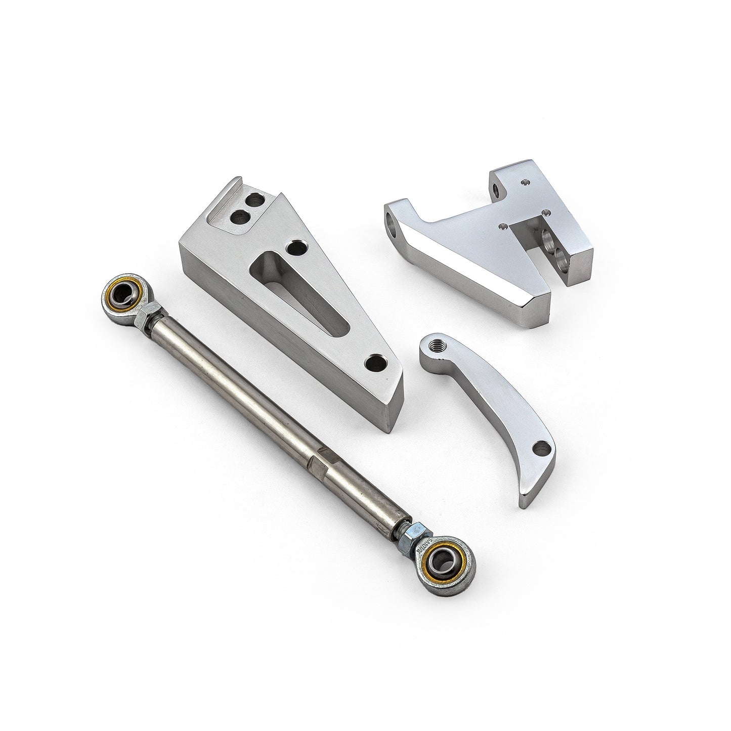 Kit de soporte de alternador de aluminio pulido para bomba de agua corta Chevy SBC 350 Swp