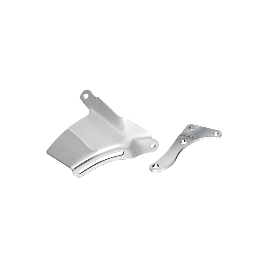 Chevy SBC 350 Lwp High Mount RH Side Alternator Bracket Kit Chrome