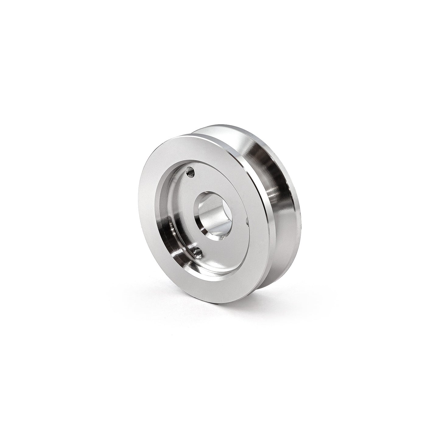 Polea de alternador universal de aluminio de una sola ranura para Chevy Ford pulida