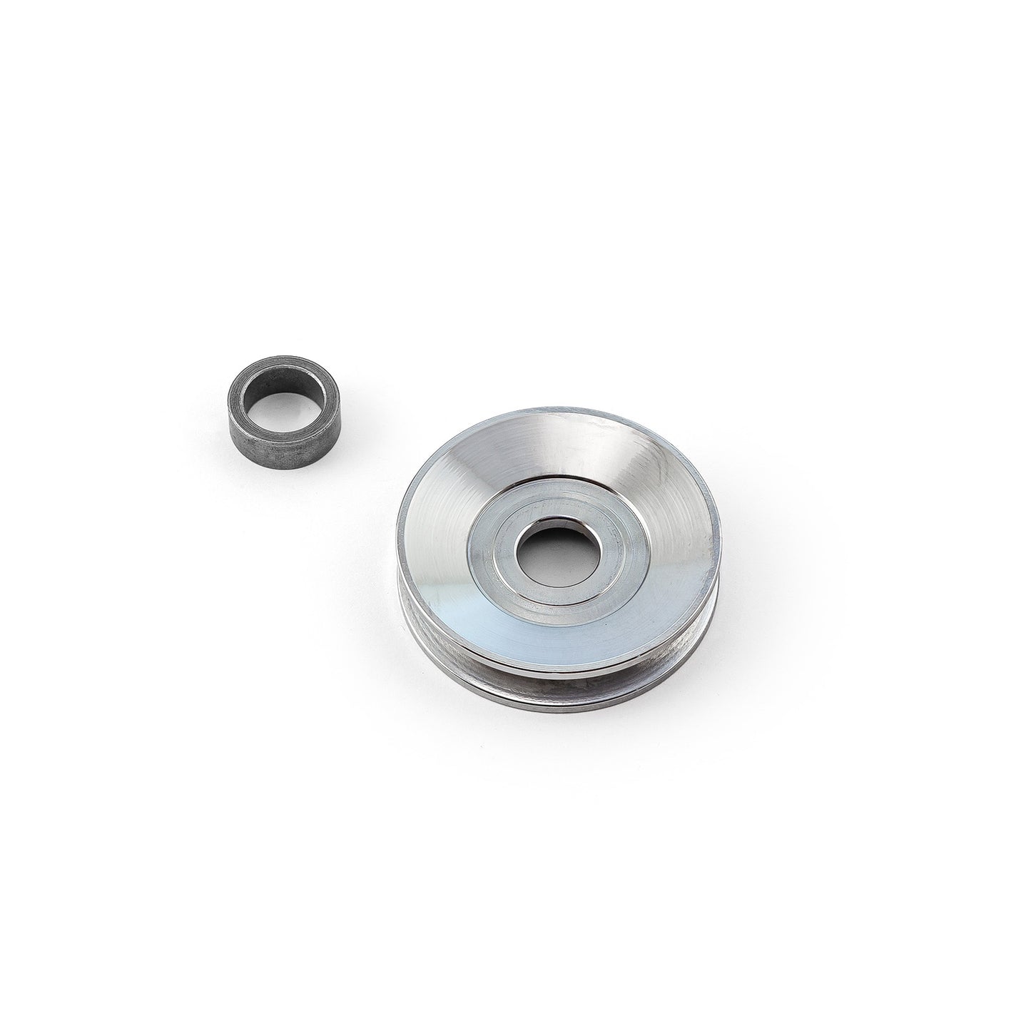 Polea de alternador universal con correa trapezoidal de una sola ranura y cromada