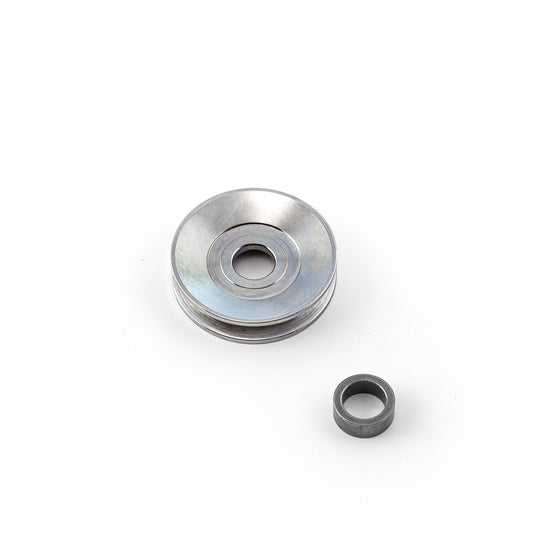 Polea de alternador universal con correa trapezoidal de una sola ranura y cromada