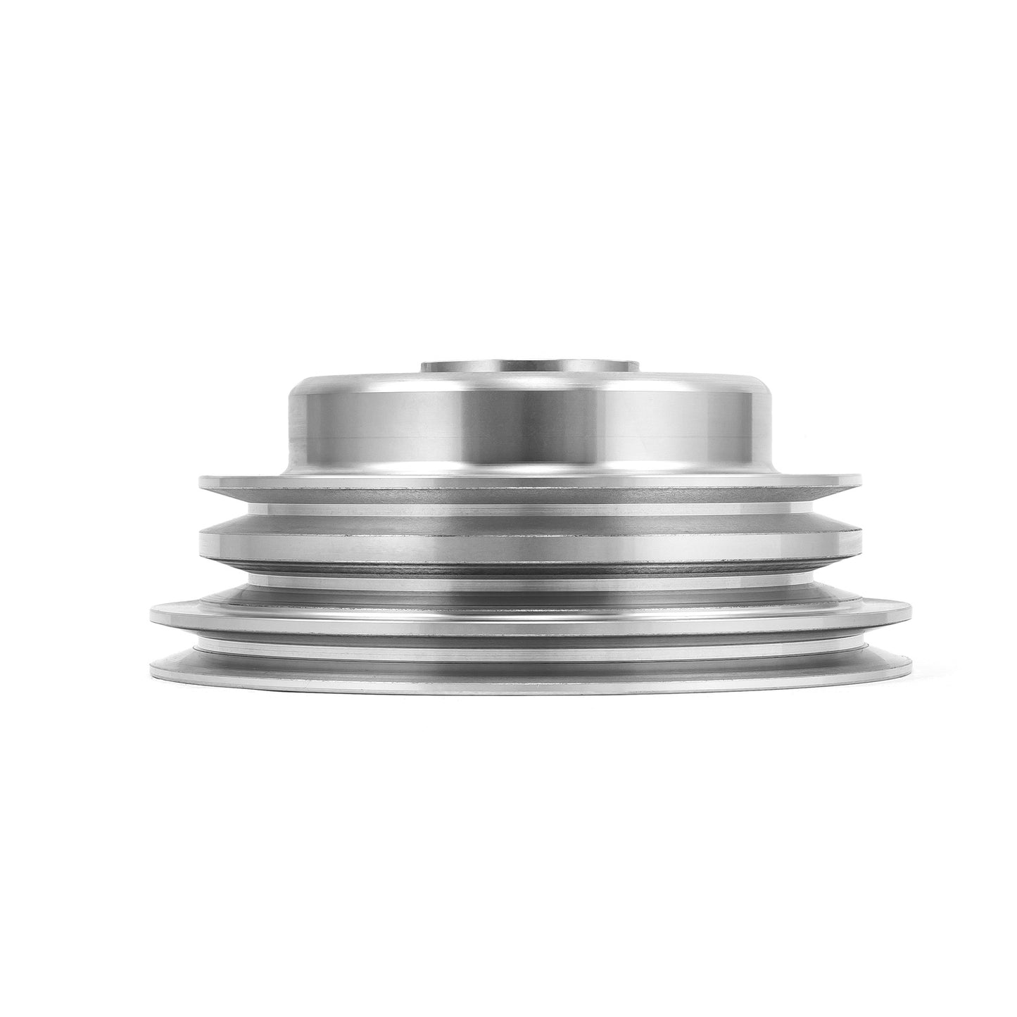 Bomba de agua larga de aluminio billet Chevy BBC 454, polea de cigüeñal de 3 ranuras, LWP