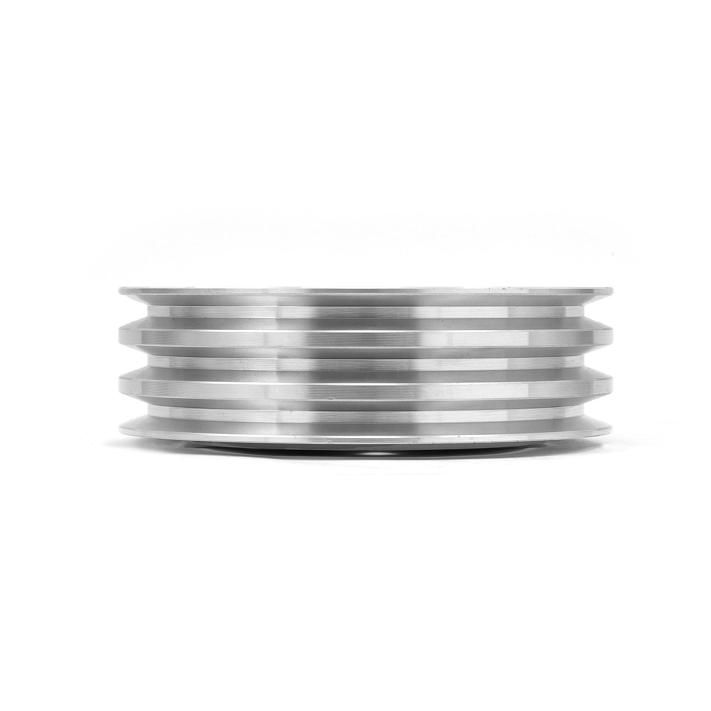 Bomba de agua corta de aluminio billet Chevy BBC 454, polea de cigüeñal de 3 ranuras