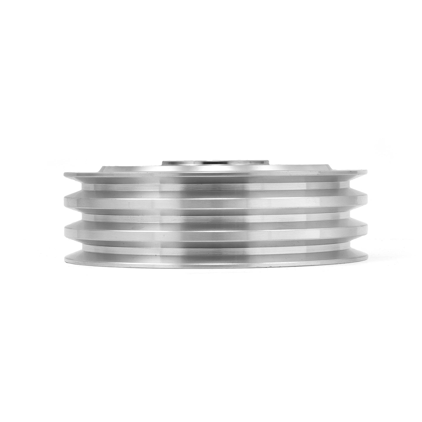 Bomba de agua corta de aluminio billet Chevy BBC 454, polea de cigüeñal de 3 ranuras