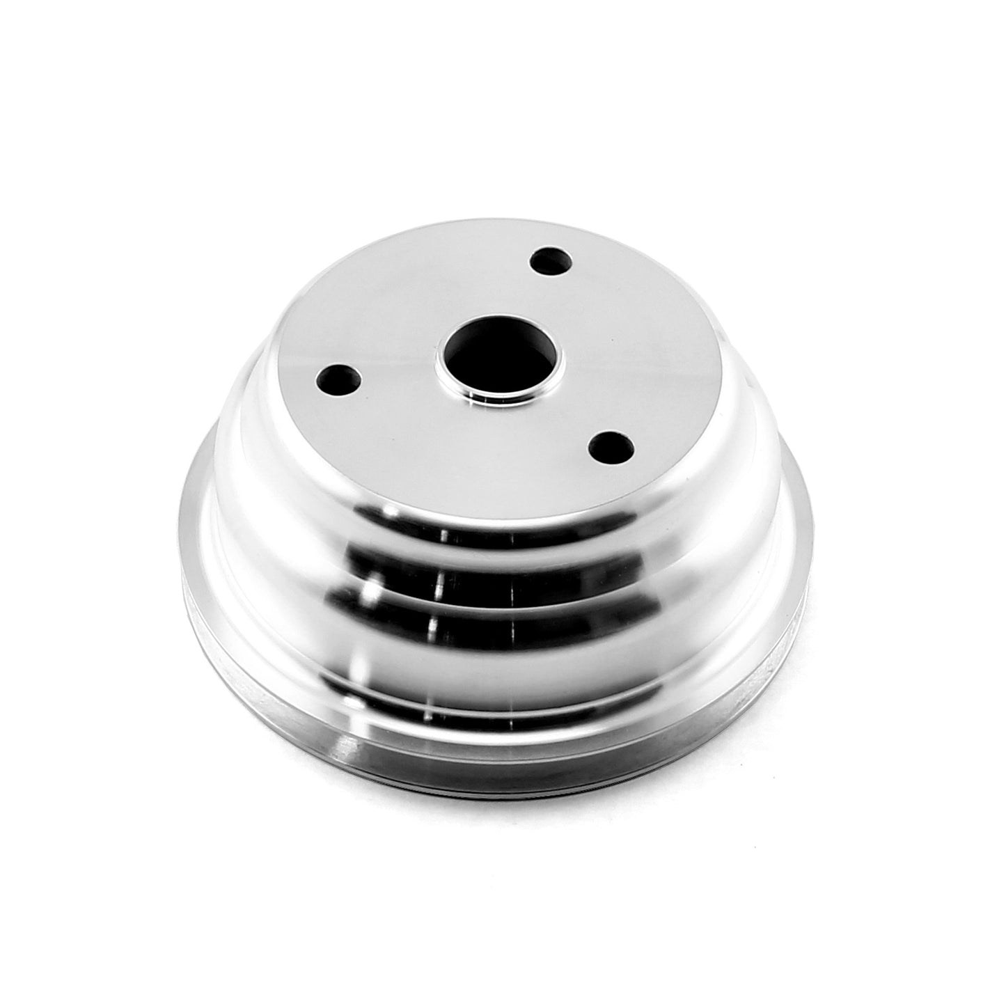 Bomba de agua larga de aluminio billet para Chevy SBC 350, polea de cigüeñal de una ranura, LWP