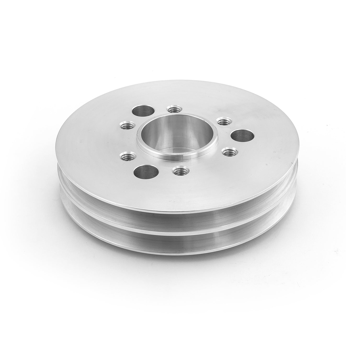 Polea de transmisión de accesorios de 2 ranuras para supercargador Chevy SBC 350 2v