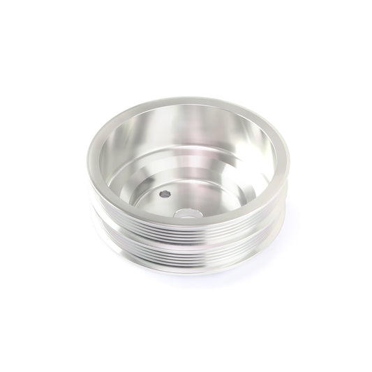 Bomba de agua larga de aluminio billet Chevy SBC LWP con polea serpentina doble