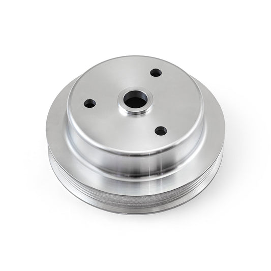 Chevy SBC Billet Aluminum Short Water Pump SWP Serpentine Pulley