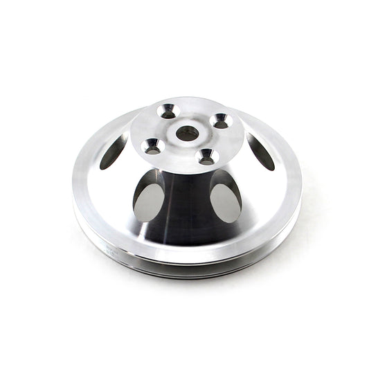 Polea de bomba de agua larga de aluminio billet para Chevy SBC 350, LWP, de una ranura