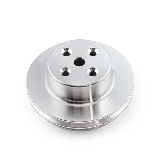 Bomba de agua larga de aluminio billet Chevy BBC 454 LWP con polea de 2 ranuras