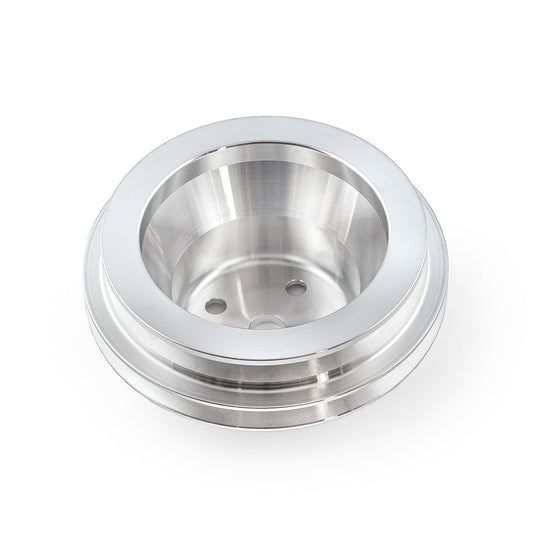 Bomba de agua larga de aluminio billet Chevy BBC 454 LWP con polea de 2 ranuras