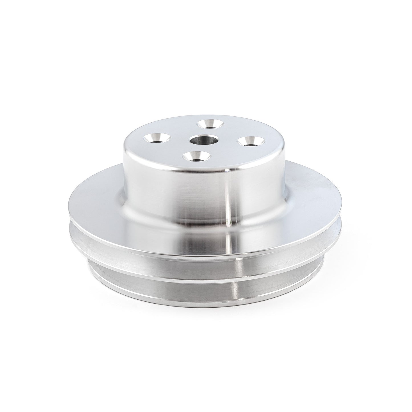 Bomba de agua larga de aluminio billet Chevy BBC 454 LWP con polea de 2 ranuras