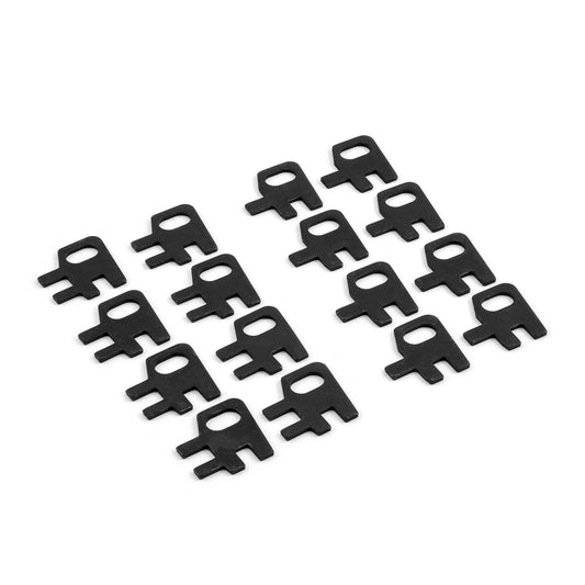 Placas guía planas para Chevy SBC 350 (varilla de empuje de 5/16", orificio para perno de 7/16", ajuste de 2 piezas)