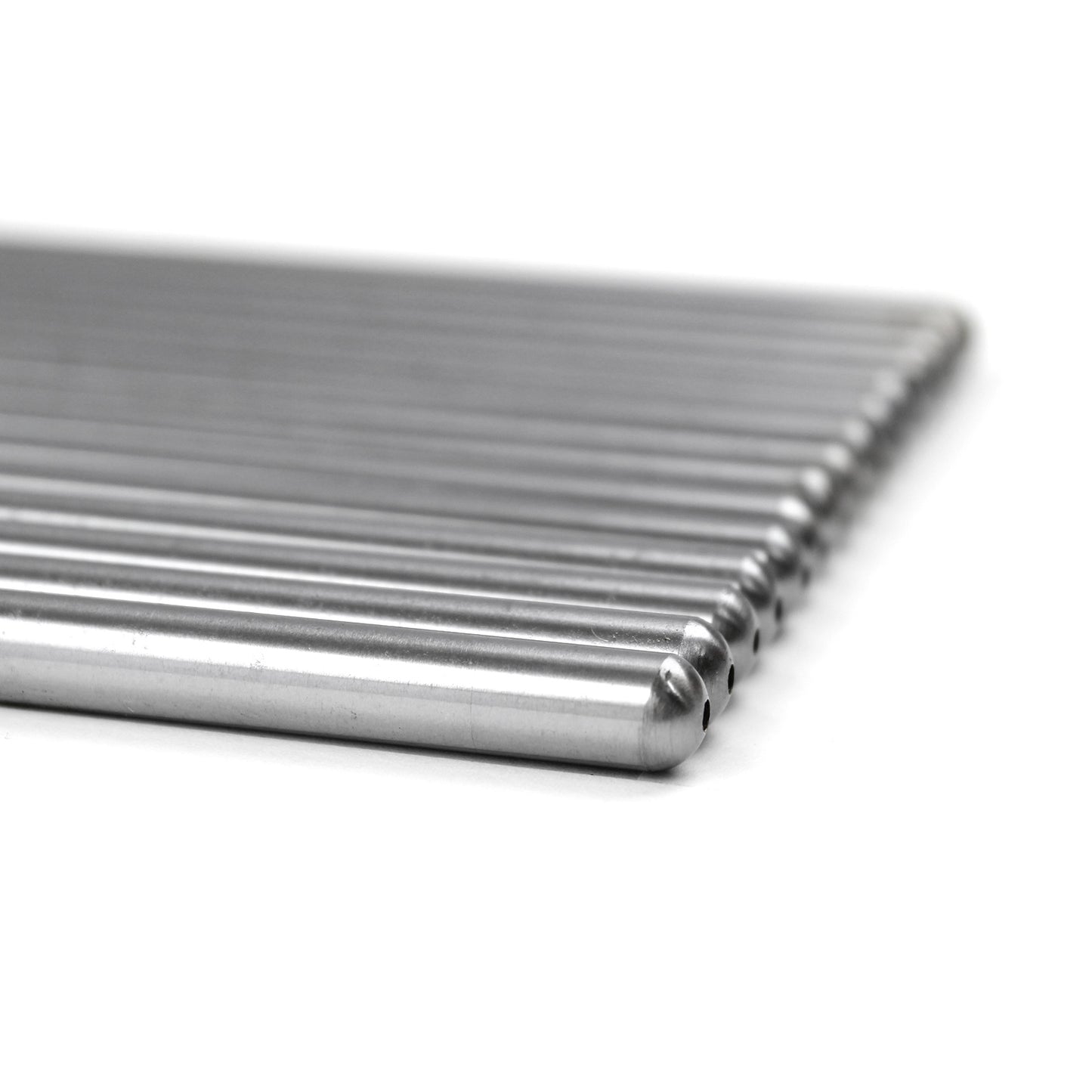 7.800" Hardened Steel 5/16 Silver Pushrods (16/Set)
