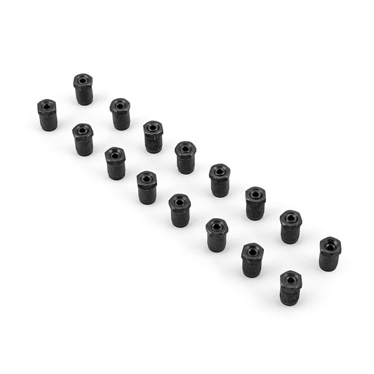 Juego de tuercas para balancines Polylock de 3/8" (compatible con balancines de acero inoxidable)
