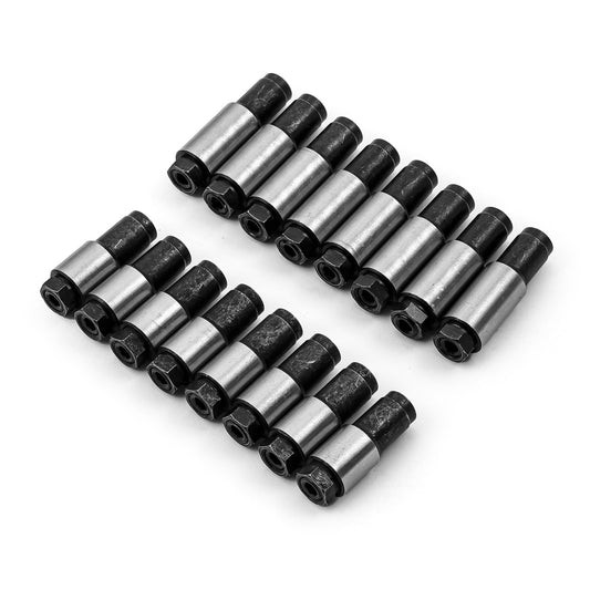 7/16" Polylock Rocker Arm Nut Set (Suits: BBC 454 Stud Girdle)