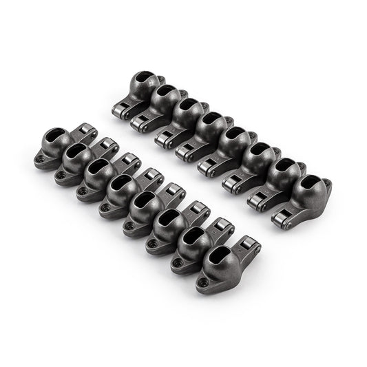 Chevy BBC 454 1.7 Ratio 7/16" Steel Roller Tip Rocker Arm Set (w/Nuts and Balls)