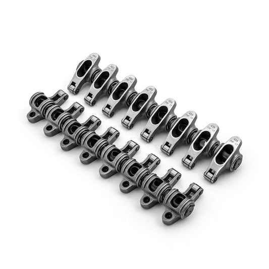 Chevy BBC 454 1.7 Ratio 7/16" Stainless Steel Roller Rocker Arms Set